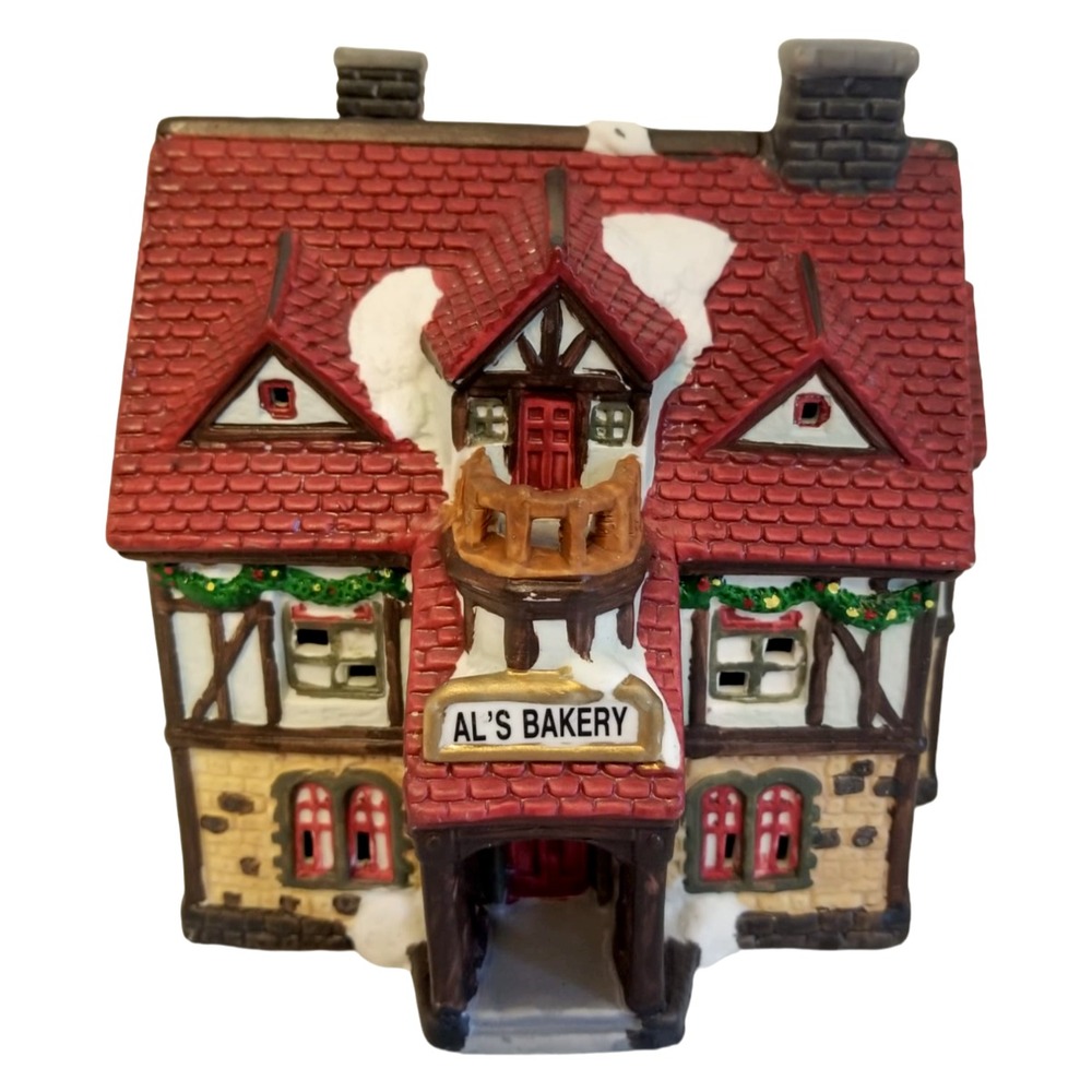 Vtg Christmas Traditions Alpine Village Collection Al's Bakery Light Cord